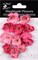 Little Birdie Embossed Daisies Paper Flowers 12/Pkg-Precious Pink